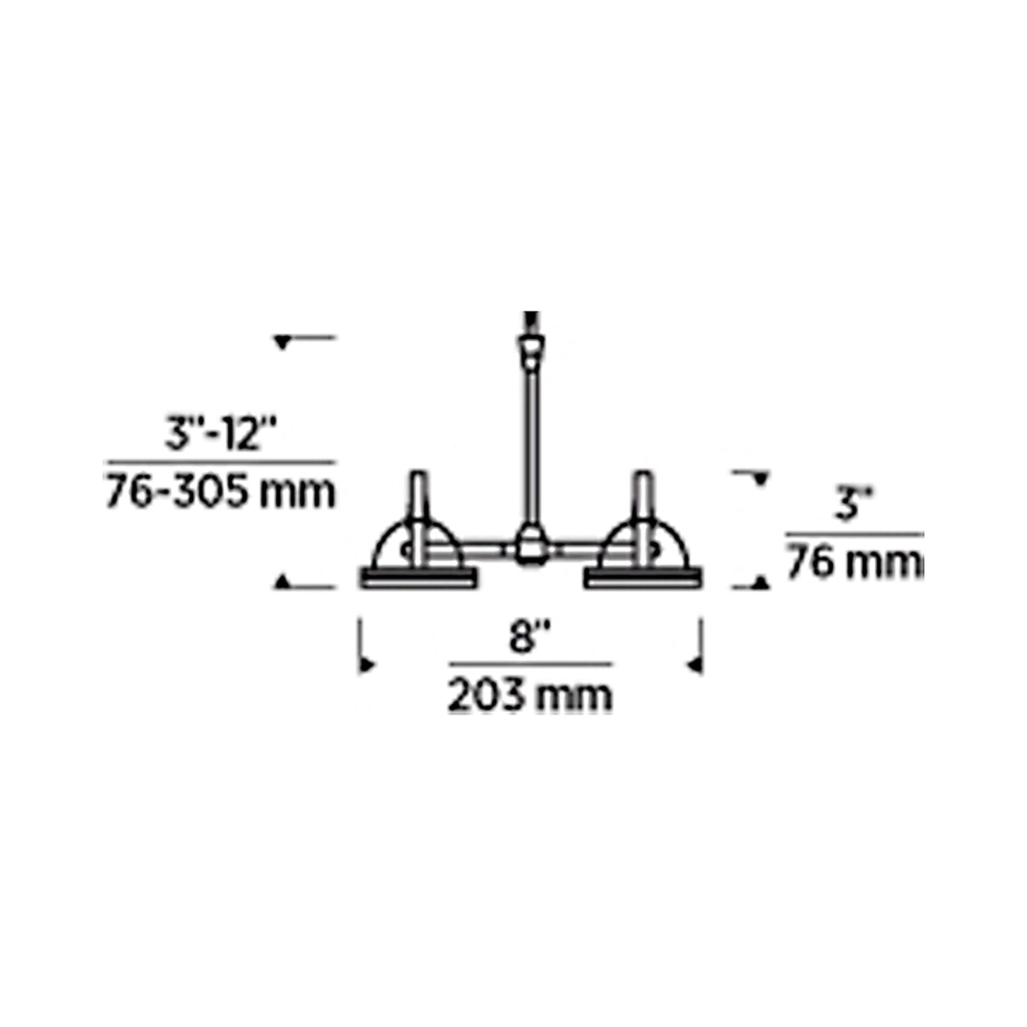 Elton Low Voltage Head - line drawing.