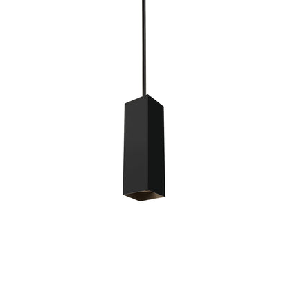 Exo 18 LED Pendant Light in Matte Black/Black.