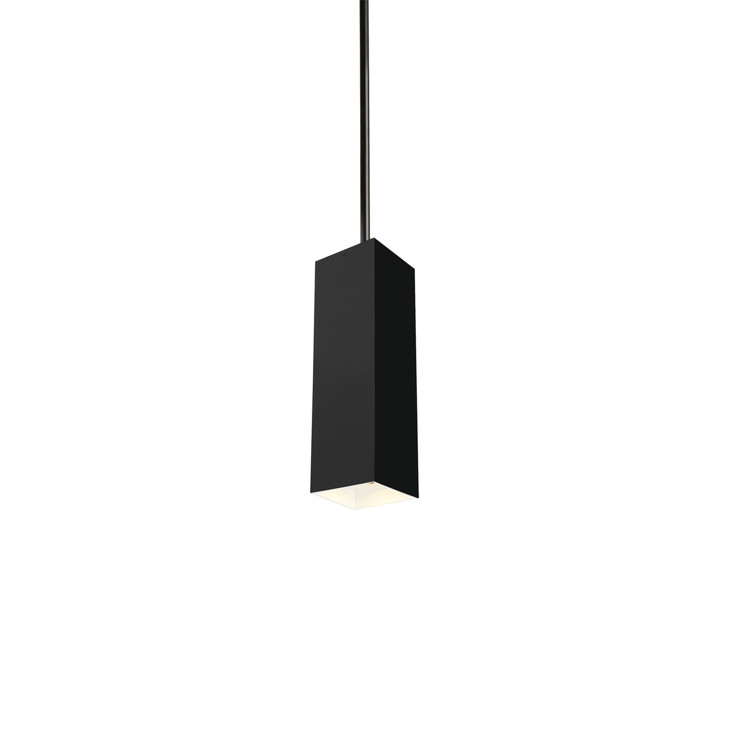 Exo 18 LED Pendant Light in Matte Black/White.