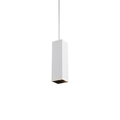 Exo 18 LED Pendant Light in Matte White/Black.