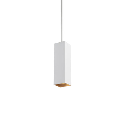 Exo 18 LED Pendant Light in Matte White/Gold Haze.