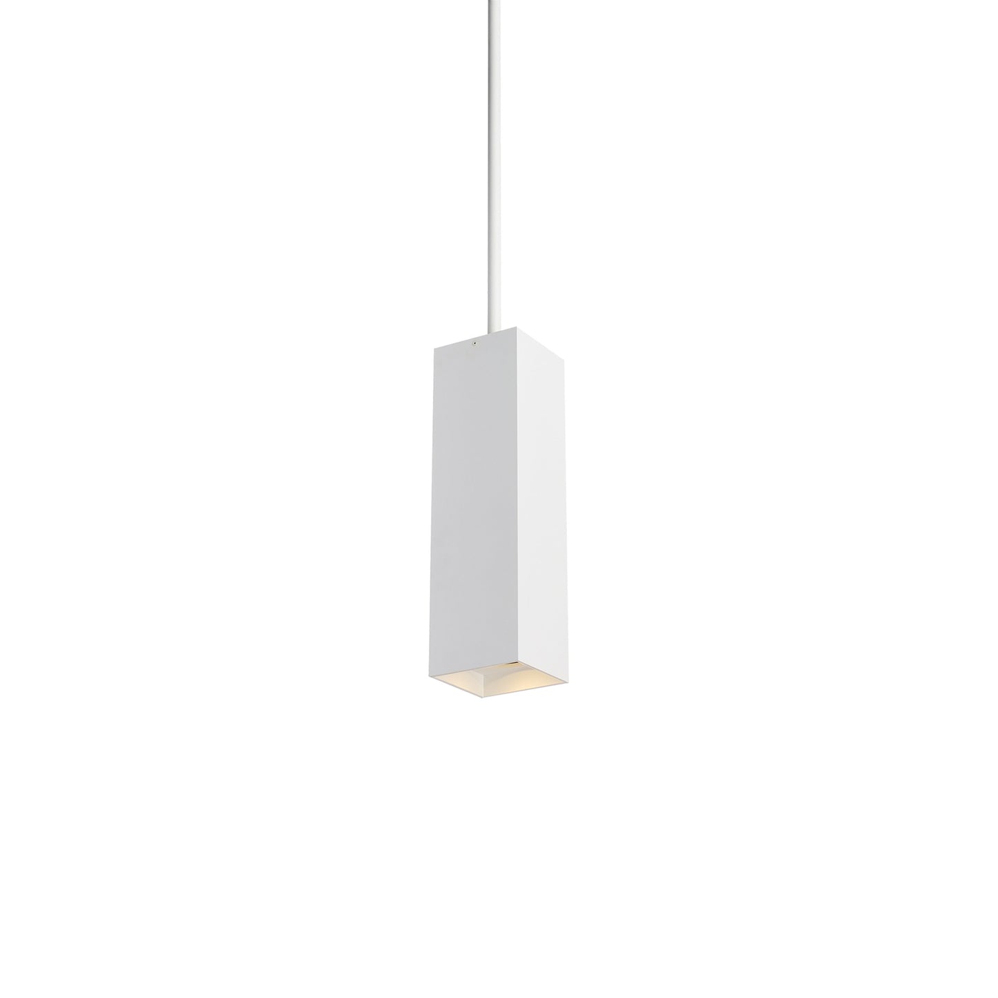 Exo 18 LED Pendant Light in Matte White/White.