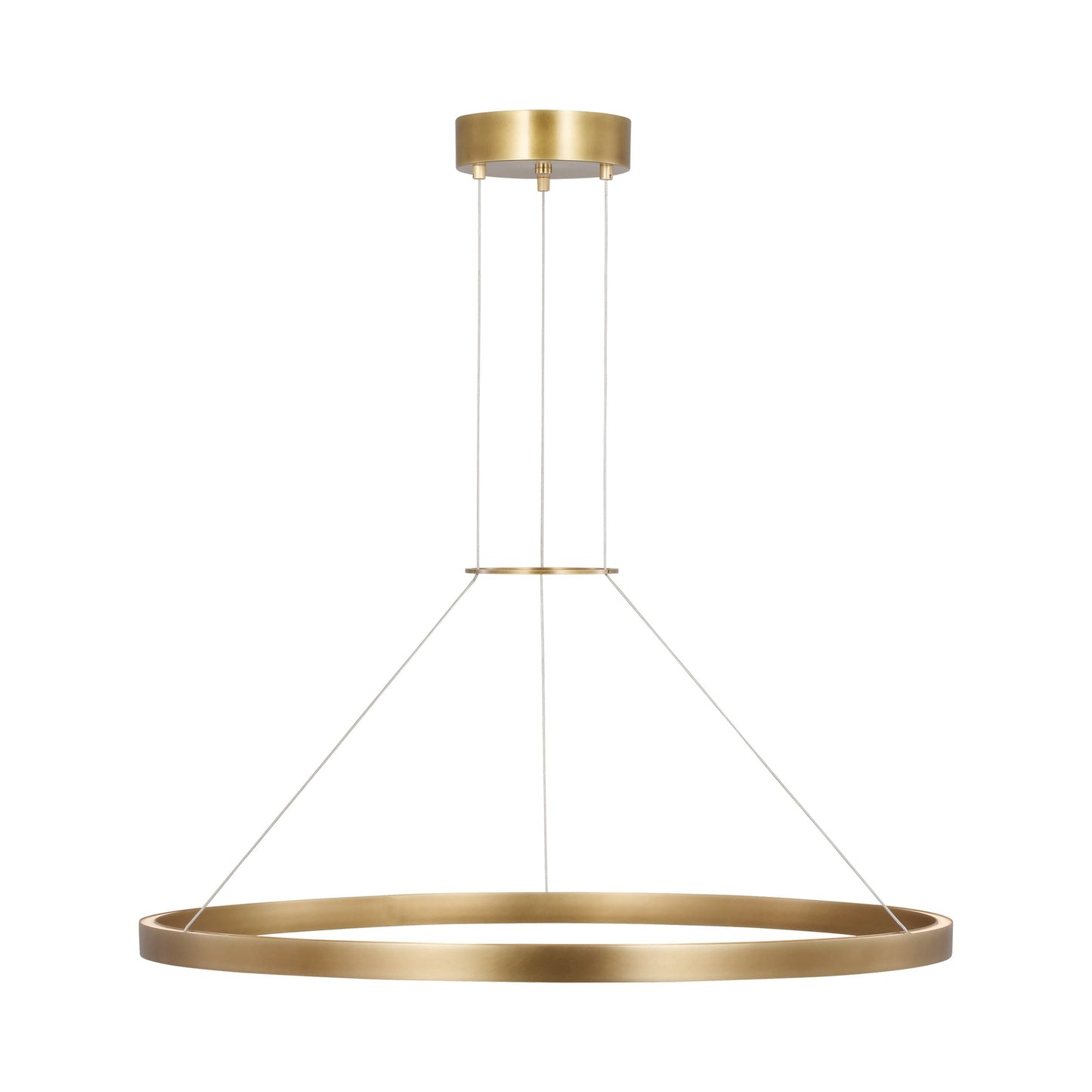 Fiama LED Pendant Light in Plated Brass.