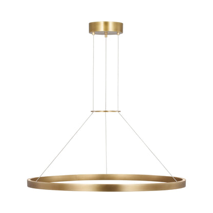 Fiama LED Pendant Light in Plated Brass.