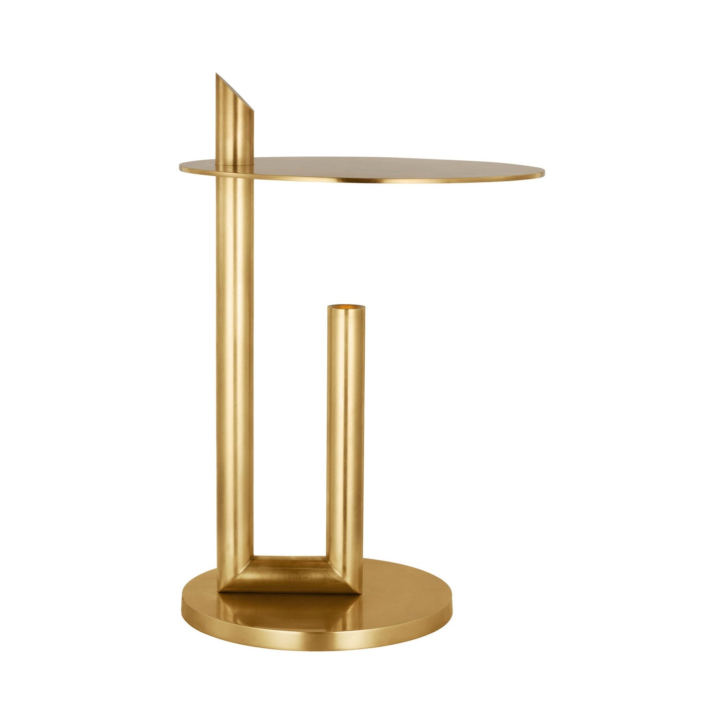 Fielle LED Table Lamp in Natural Brass.