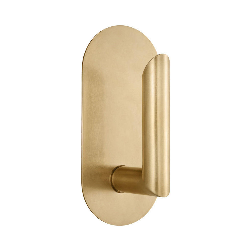 Fielle LED Wall Light in Hand Rubbed Antique Brass (Small).