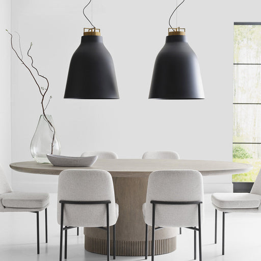 Forge LED Pendant Light in dining room.
