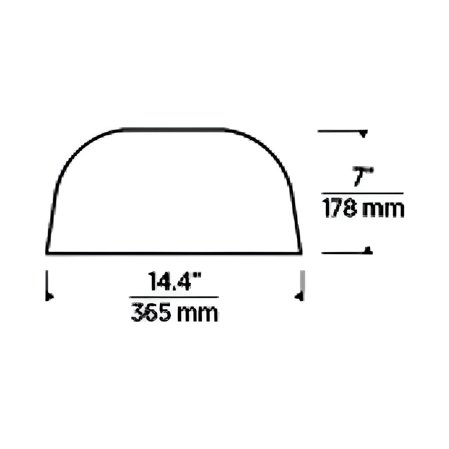 Foundry LED Flush Mount Ceiling Light - line drawing.