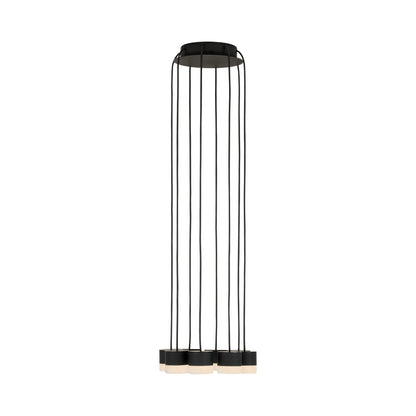 Gable LED Chandelier in Nightshade Black/Alabaster (8-Light).