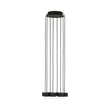 Gable LED Chandelier in Nightshade Black/Crystal (8-Light).