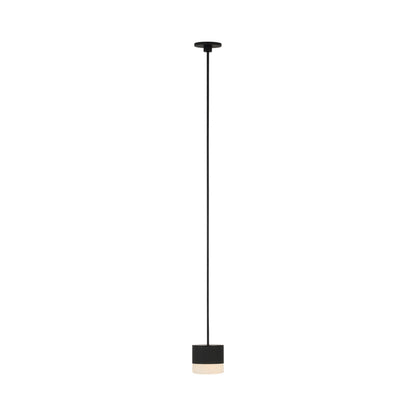 Gable Port Alone LED Pendant Light in Nightshade Black (Alabaster).