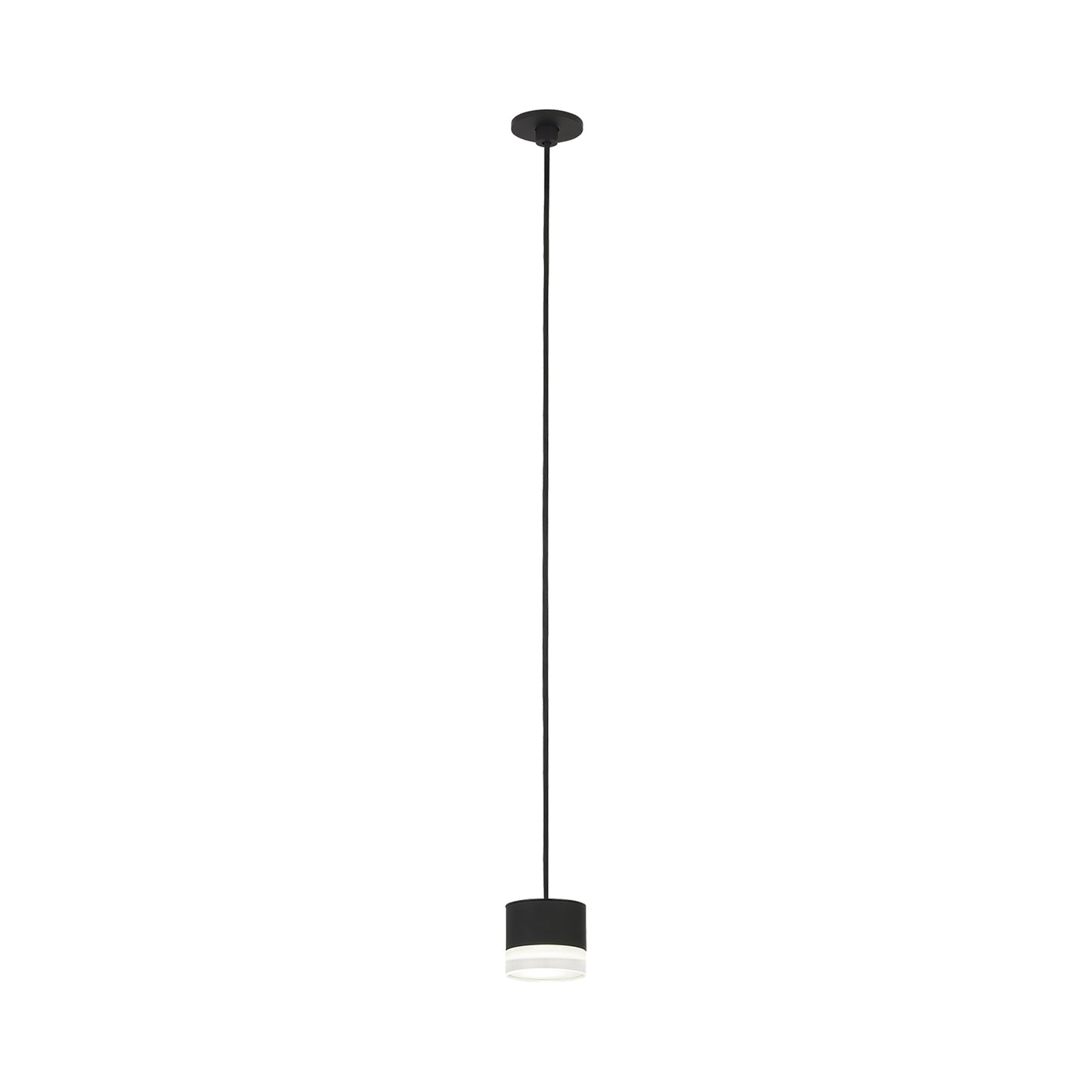 Gable Port Alone LED Pendant Light in Nightshade Black (Crystal).