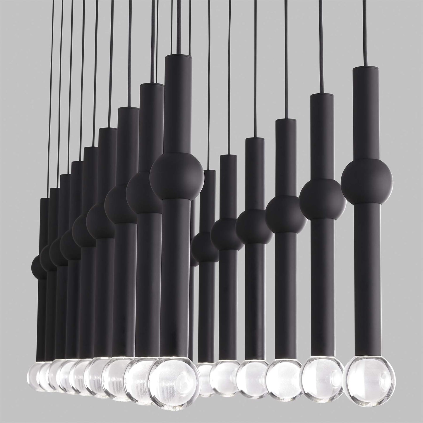 Guyed LED Chandelier in Detail.