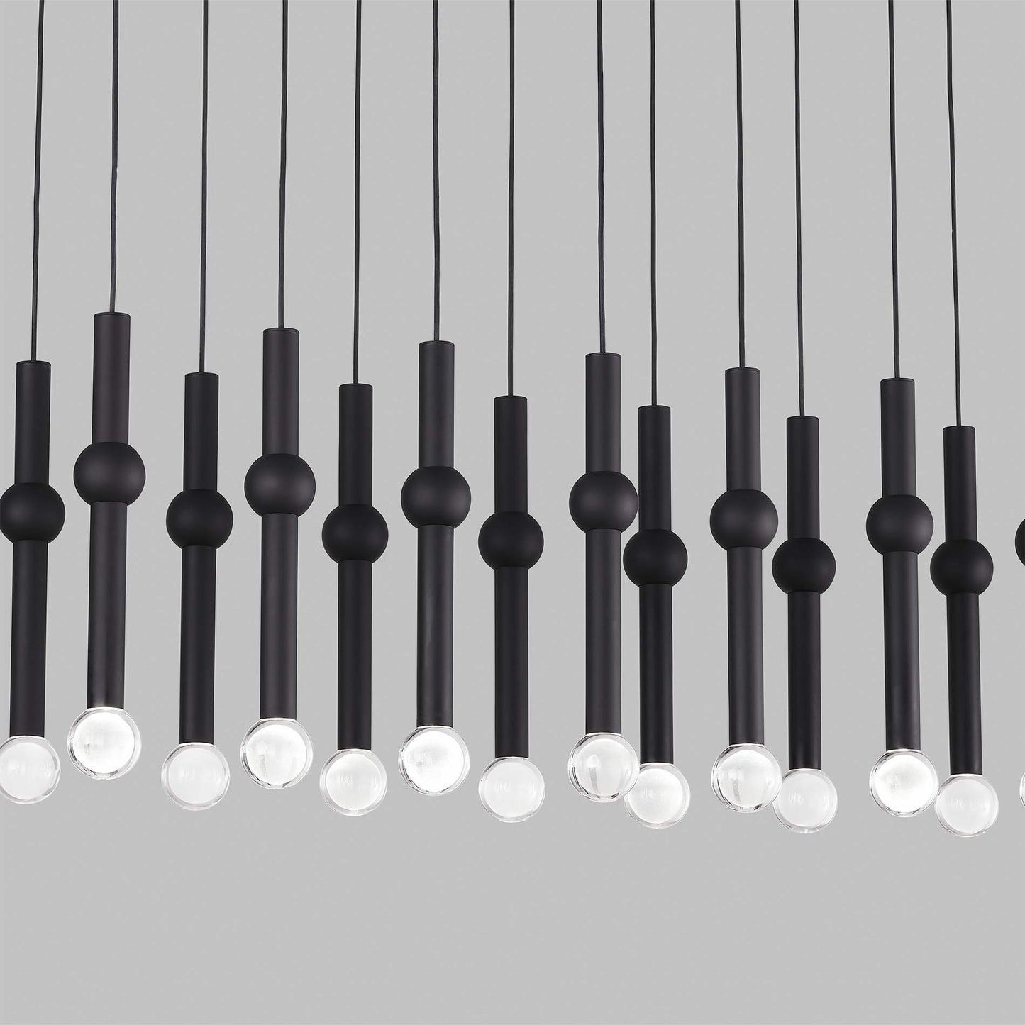 Guyed LED Chandelier in Detail.