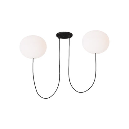 Helium LED Chandelier (Medium/2-Light).