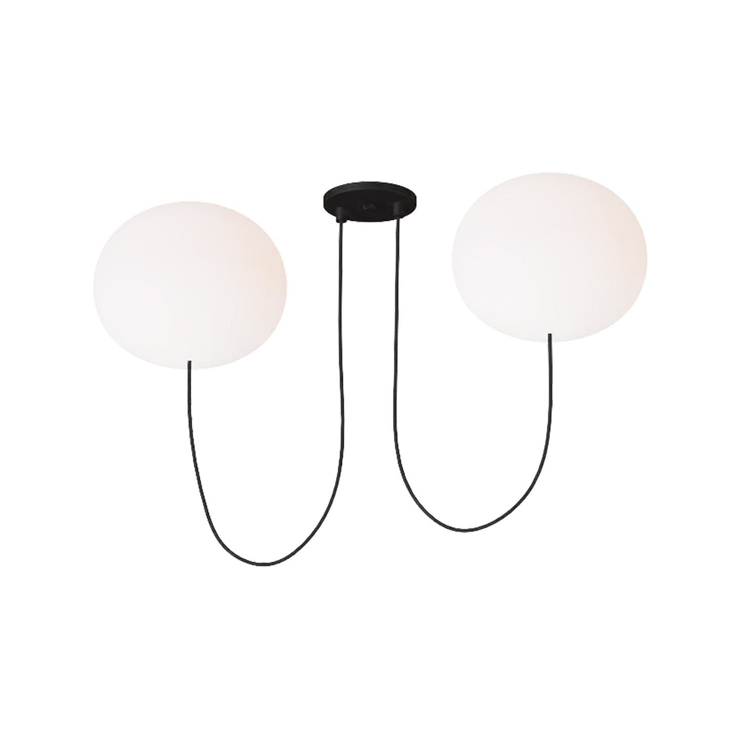 Helium LED Chandelier (Large/2-Light).