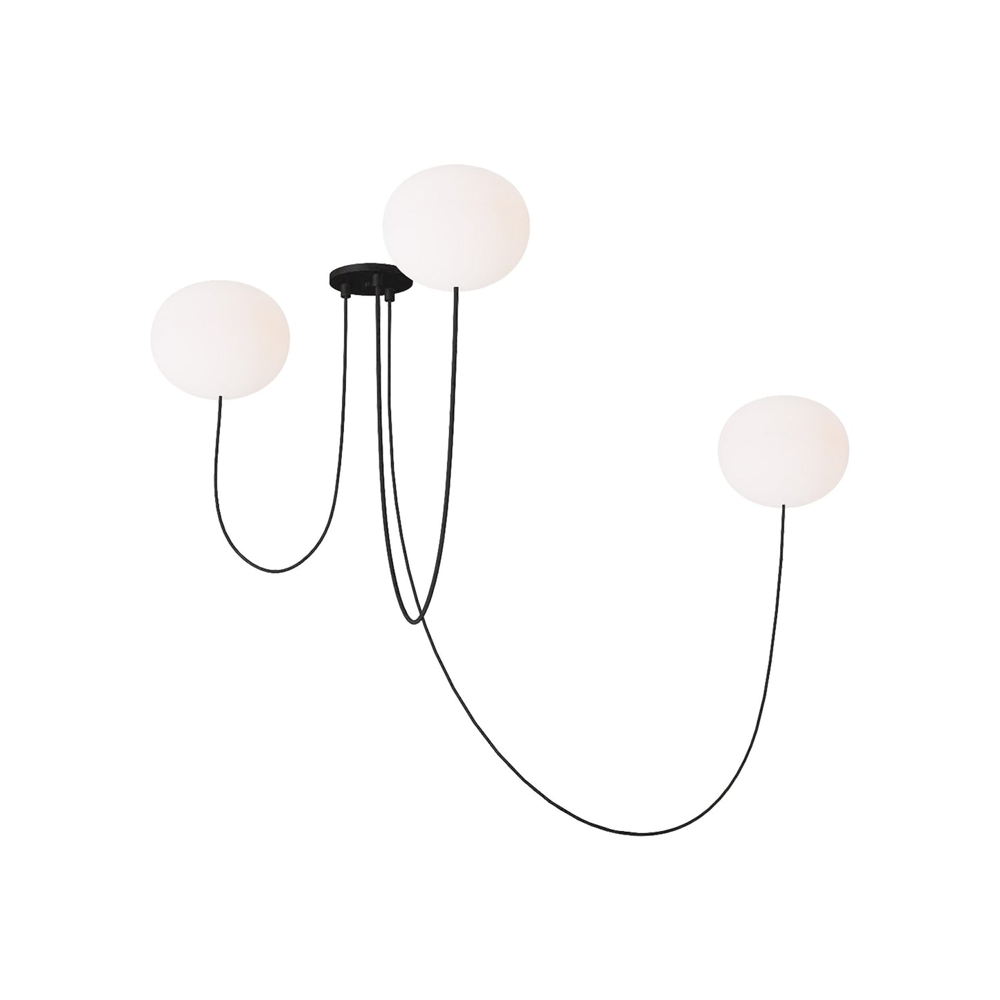 Helium LED Chandelier (Medium/3-Light).