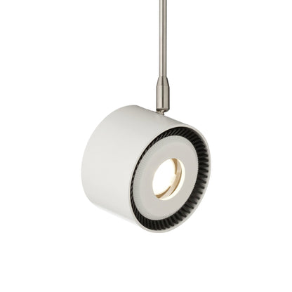 Iso LED Head Pendant Light in White.