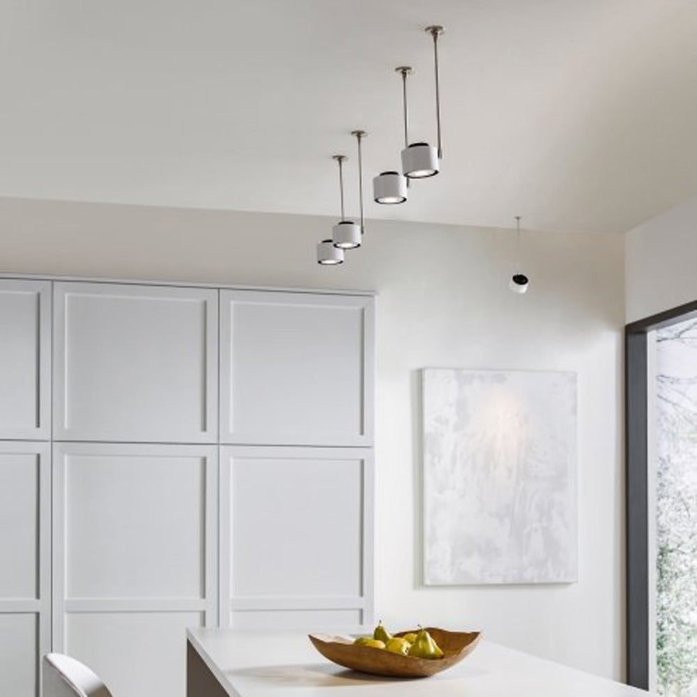Iso LED Head Pendant Light in dining room.