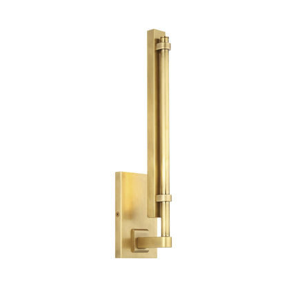 Kal LED Wall Light in Natural Brass.