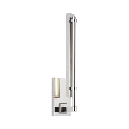 Kal LED Wall Light in Polished Nickel.