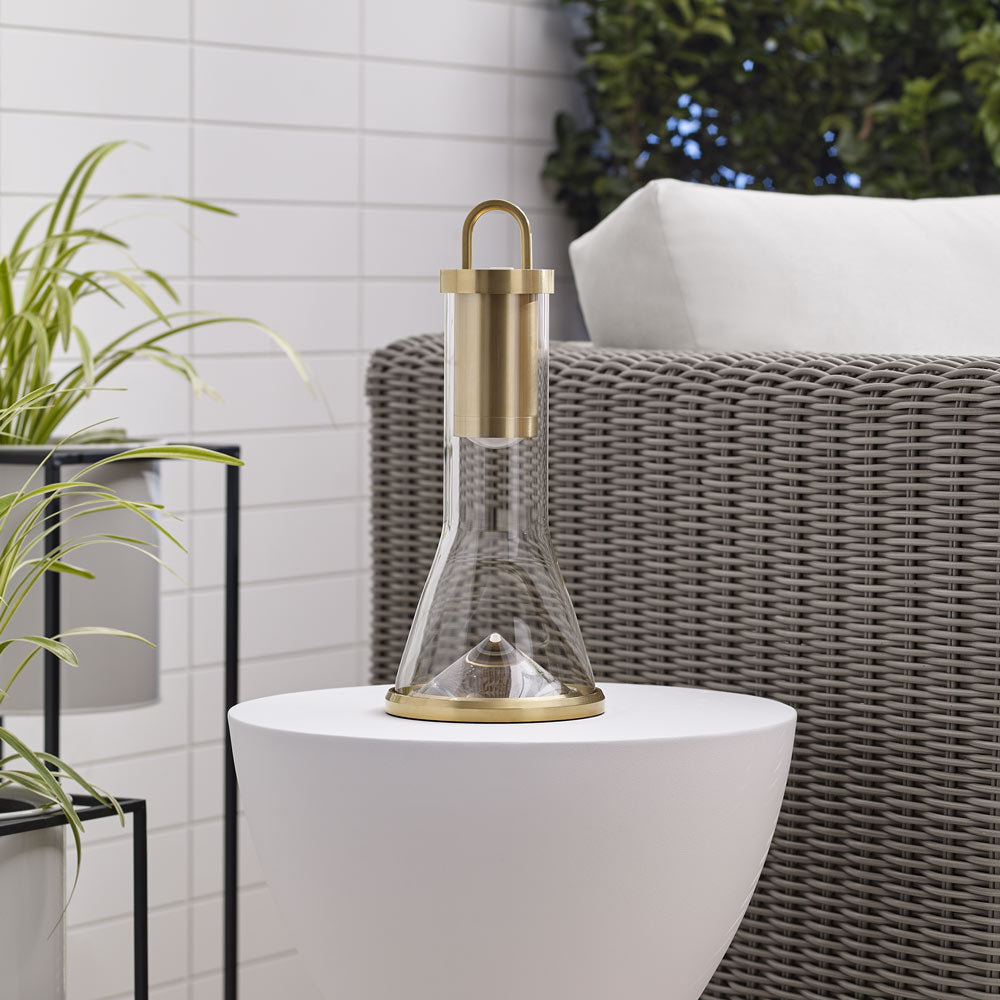 Kandella LED Table Lamp in Outsite Area.