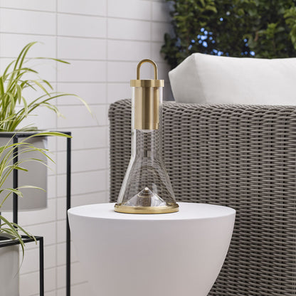 Kandella LED Table Lamp in Outsite Area.