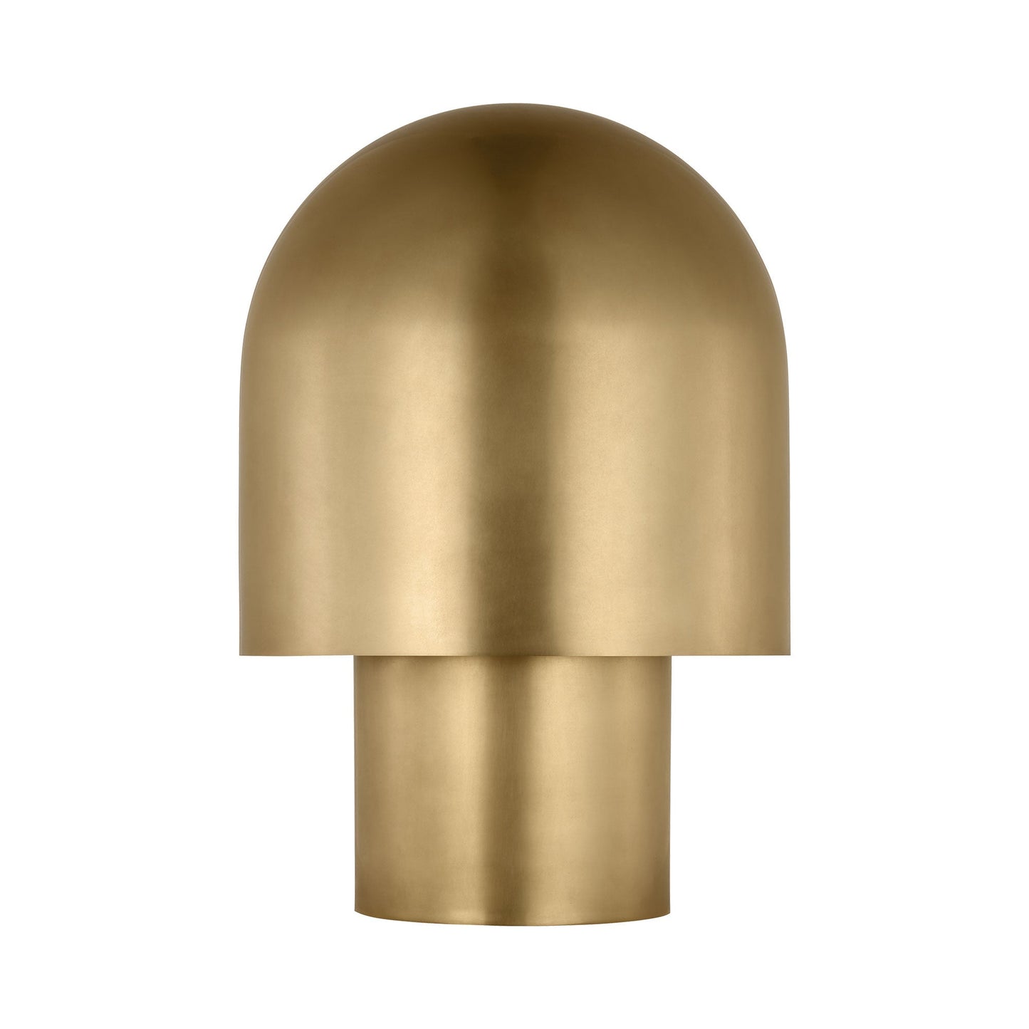 Kennett LED Table Lamp in Natural Brass.