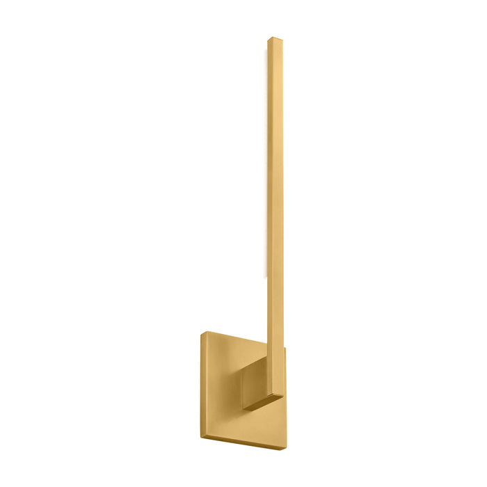 Klee LED Wall Light in Natural Brass (Small).