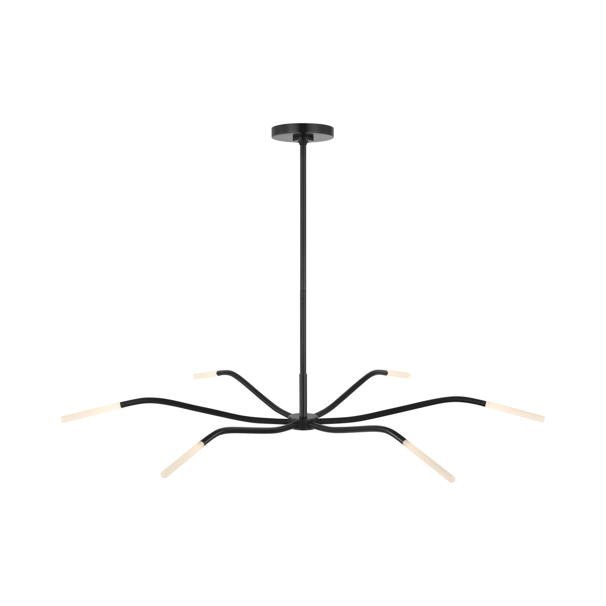 Lajos LED Chandelier in Bronze (6-Light).