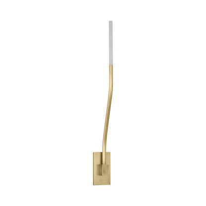Lajos LED Wall Light in Hand-Rubbed Antique Brass.