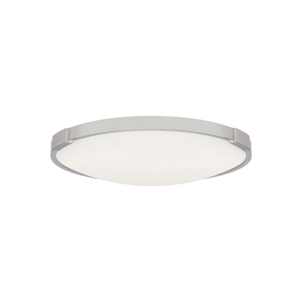 Lance LED Flush Mount Ceiling Light in Chrome.