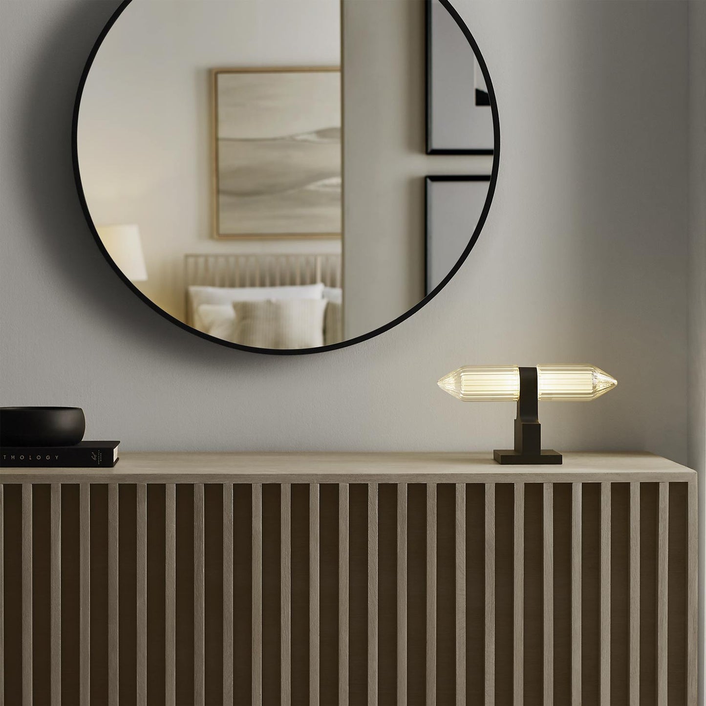 Langston LED Table Lamp in living room.