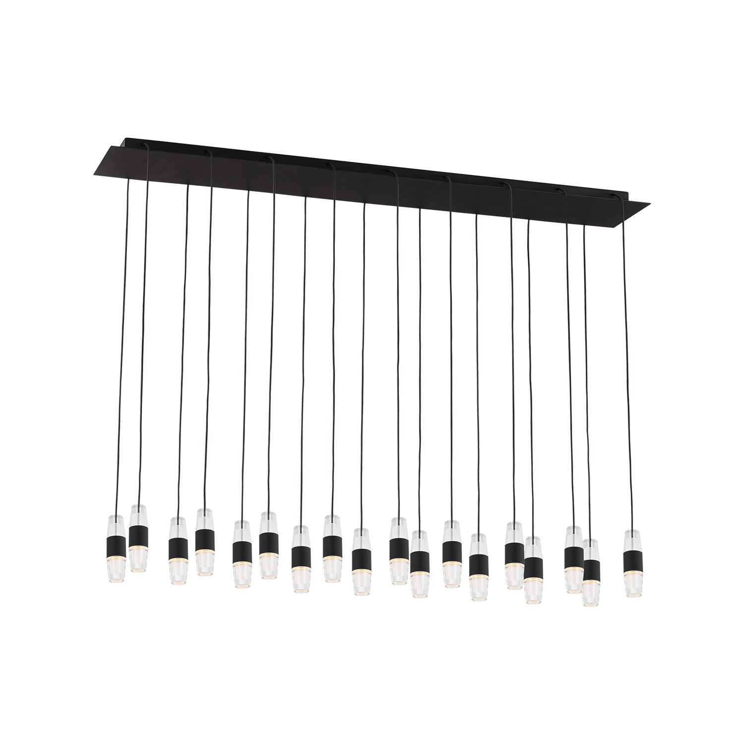 Lassell LED Multi Light Chandelier in Nightshade Black (18-Light/5.8-Inch).