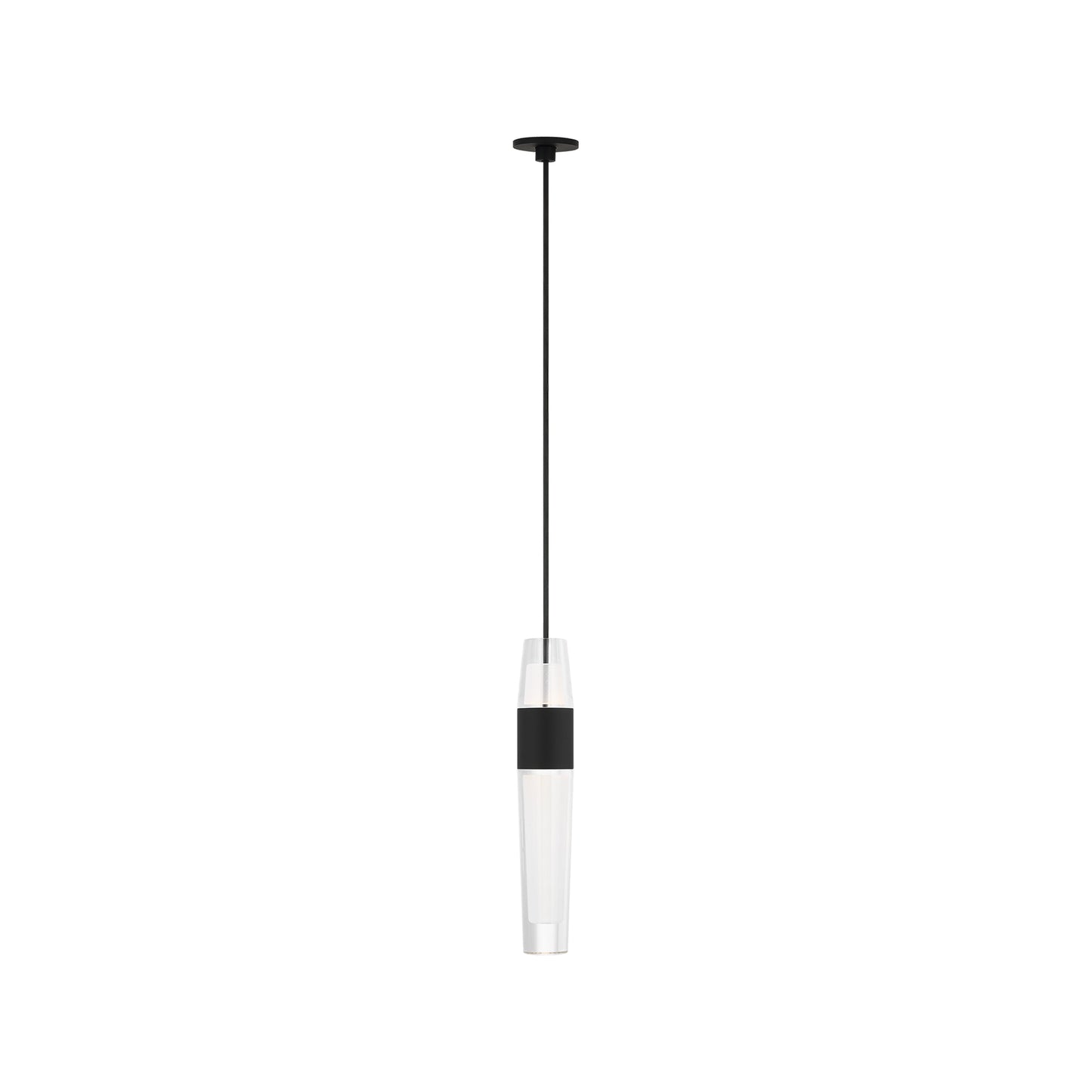Lassell LED Pendant Light in Nightshade Black (9.3-Inch/Small).