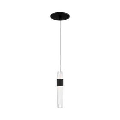 Lassell LED Pendant Light in Nightshade Black (9.3-Inch/Large).