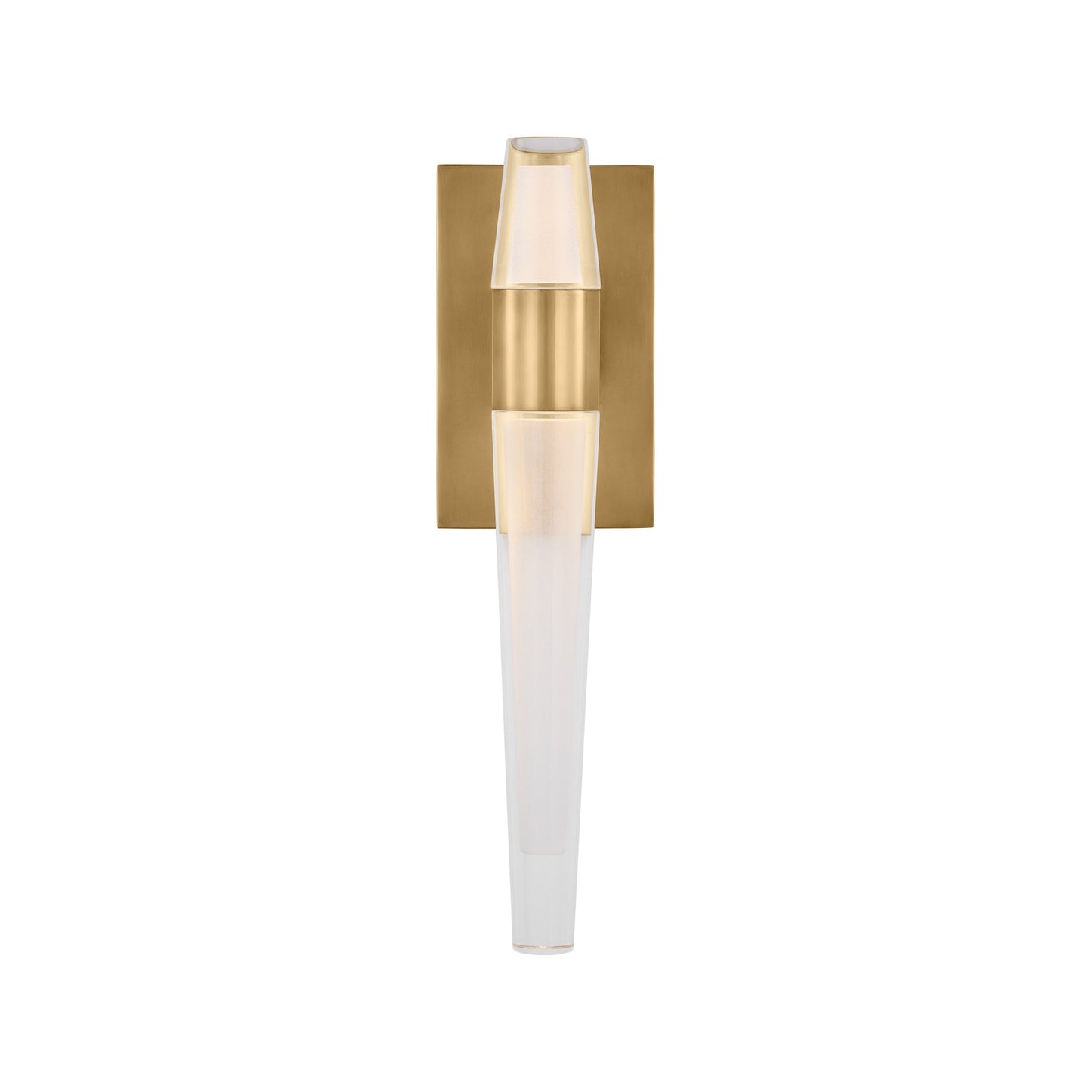 Lassell LED Wall Light in Natural Brass (2-Light/Medium).