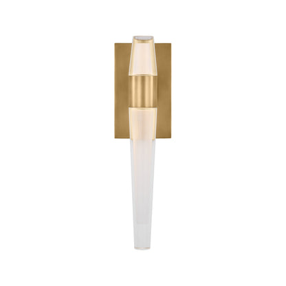Lassell LED Wall Light in Natural Brass (2-Light/Medium).