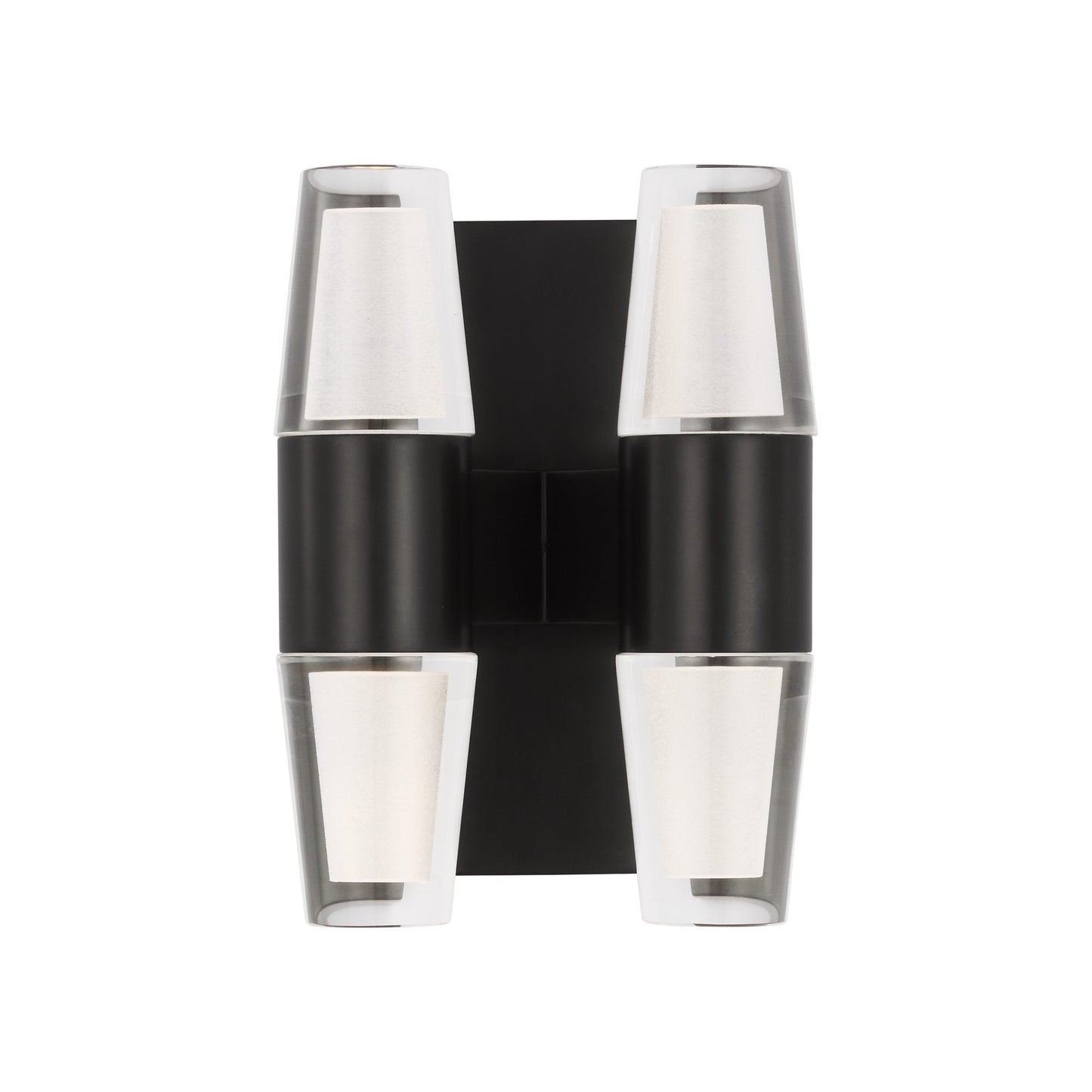 Lassell LED Wall Light in Dark Bronze (4-Light/Short).