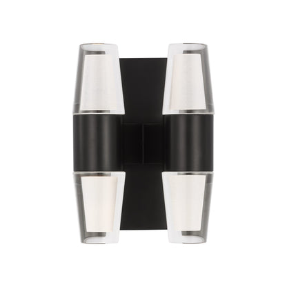 Lassell LED Wall Light in Dark Bronze (4-Light/Short).