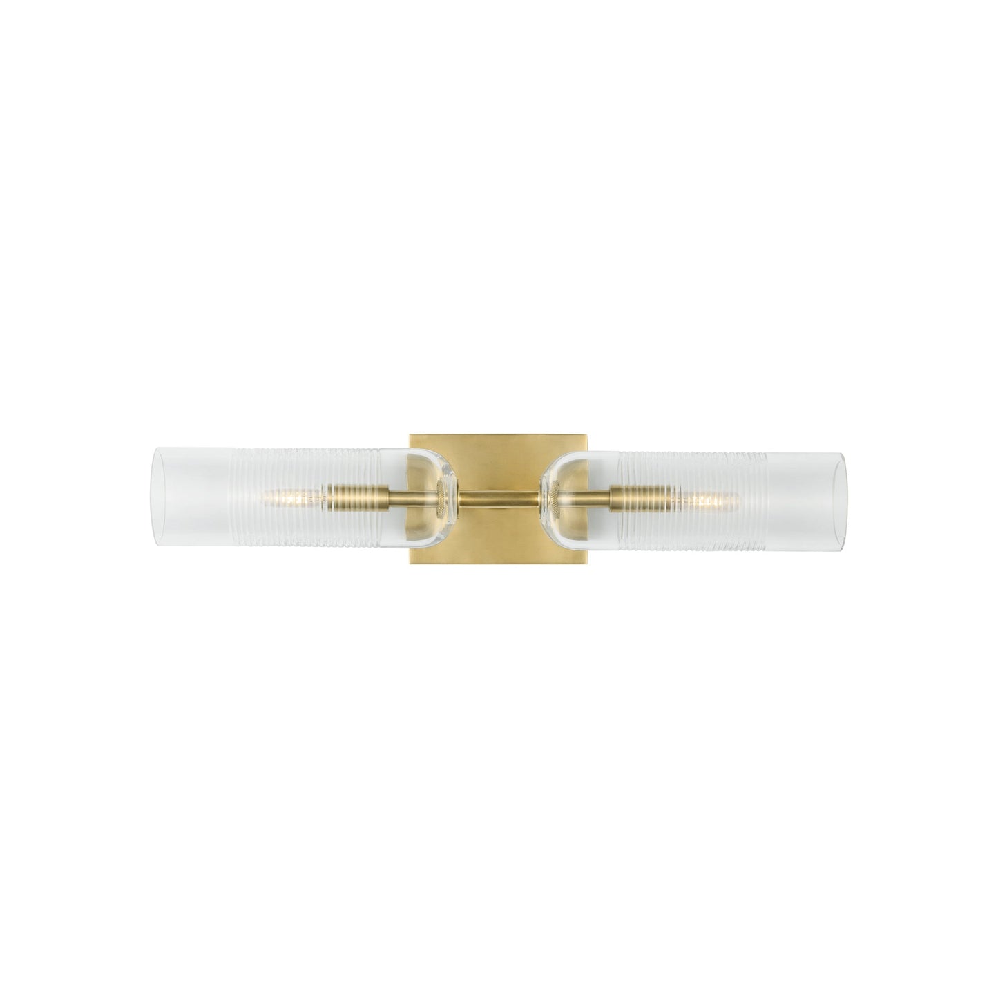 Leano Bath Vanity Light in Hand-Rubbed Antique Brass (24-Inch).