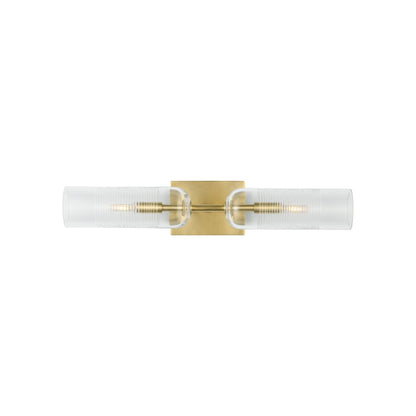 Leano Bath Vanity Light in Hand-Rubbed Antique Brass (24-Inch).