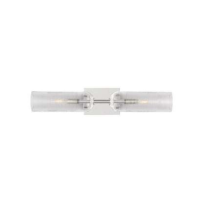 Leano Bath Vanity Light in Polished Nickel (24-Inch).