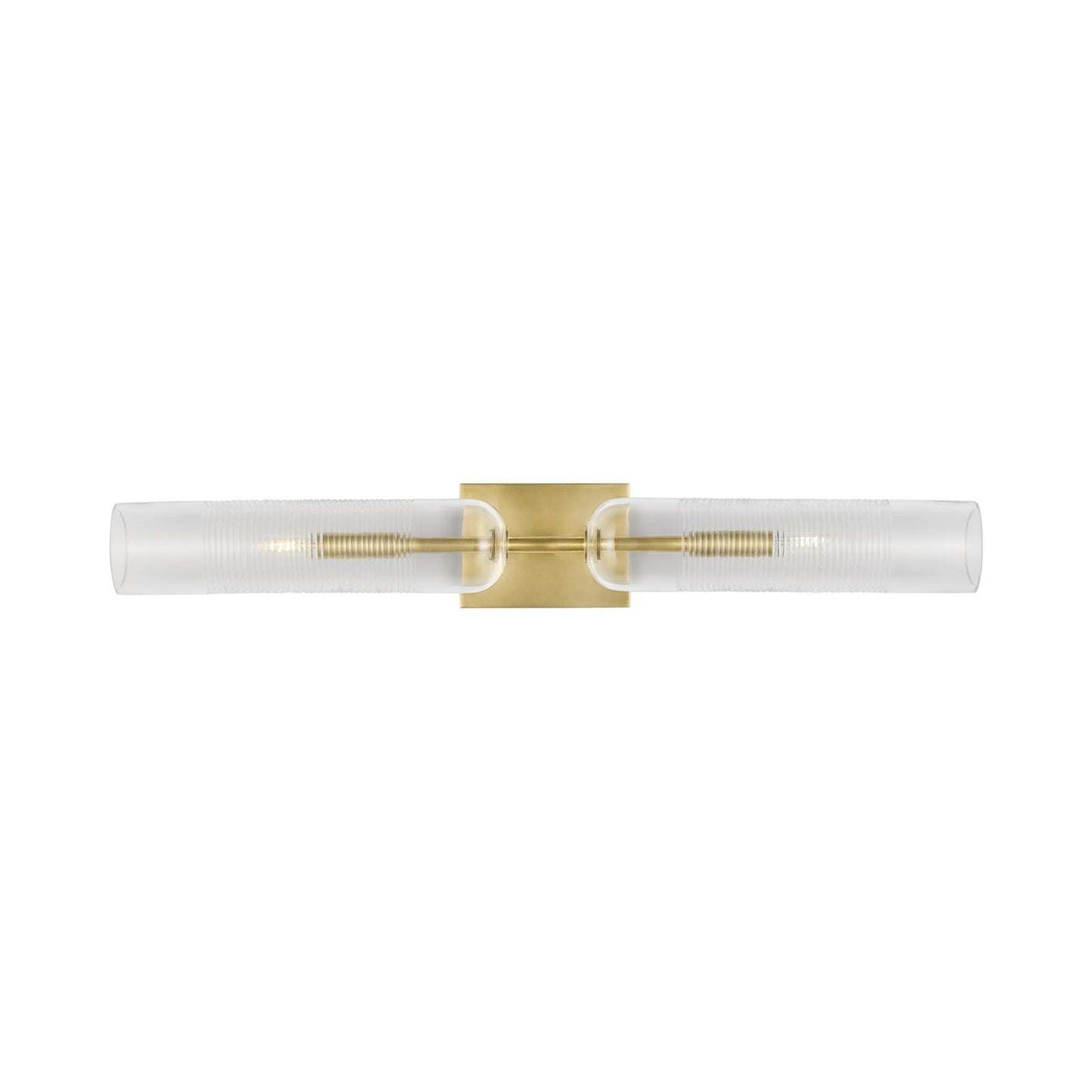 Leano Bath Vanity Light in Hand-Rubbed Antique Brass (32-Inch).