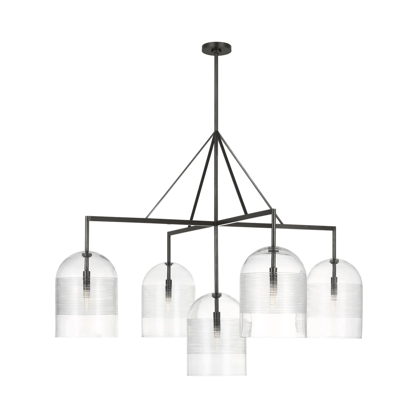 Leano Chandelier in Bronze.