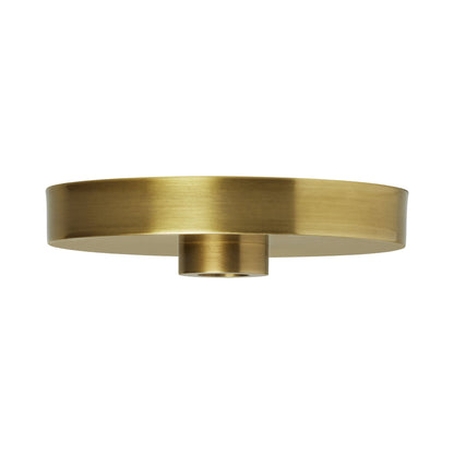 Line-Voltage Shallow Canopy in Plated Brass (6.3-Inch).