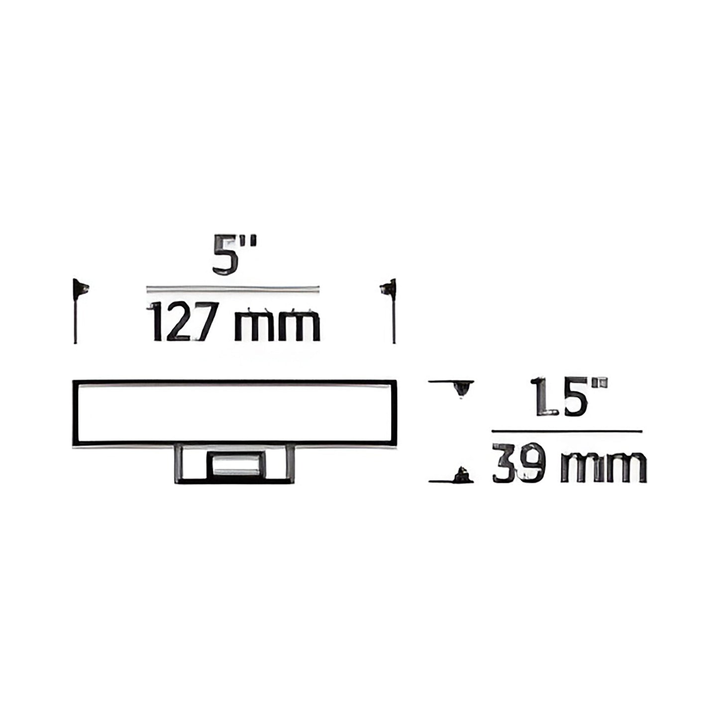 Line-Voltage Shallow Canopy - line drawing.