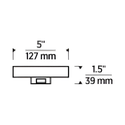 Line-Voltage Shallow Canopy - line drawing.