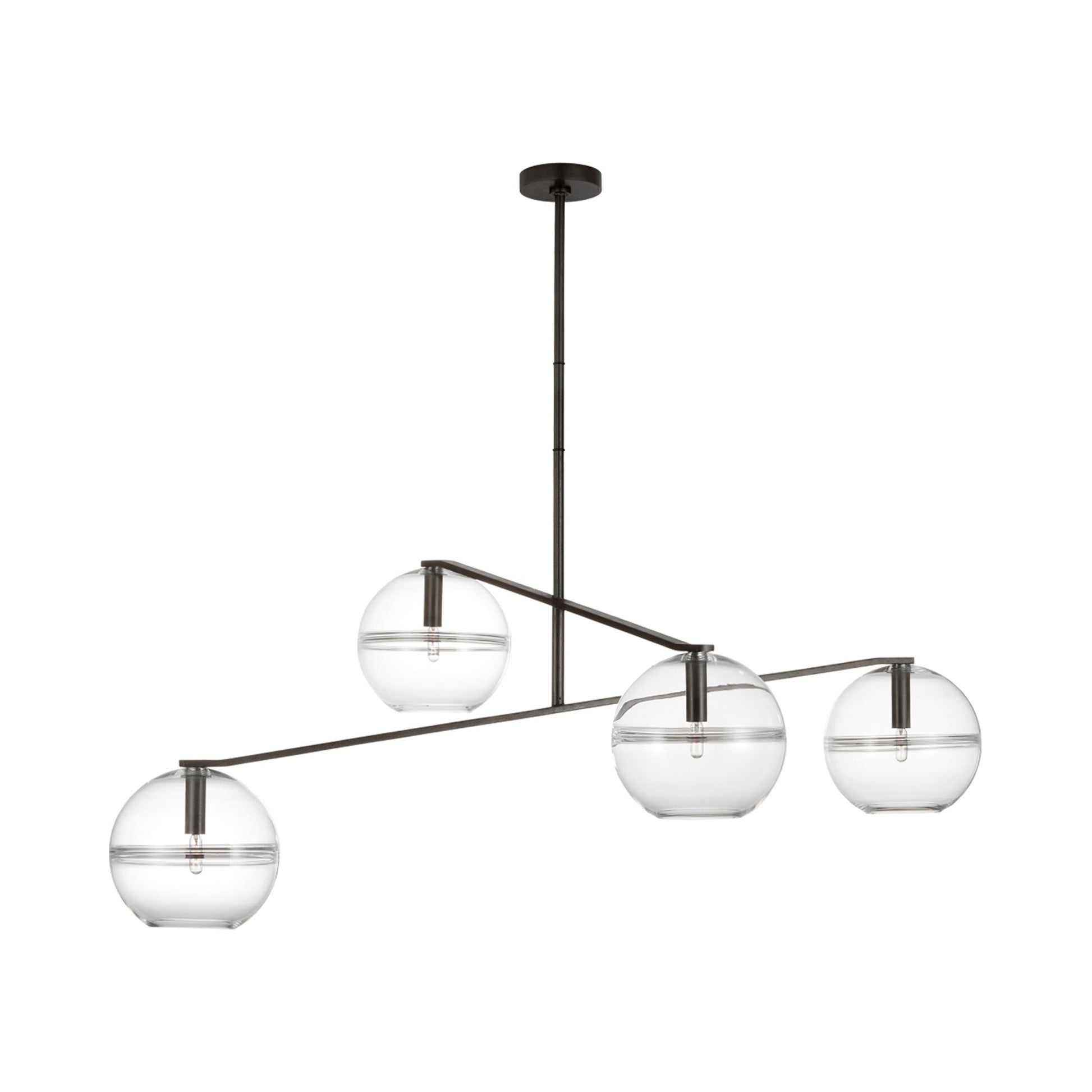 Lowing Chandelier in Blackened Forged (4-Light).