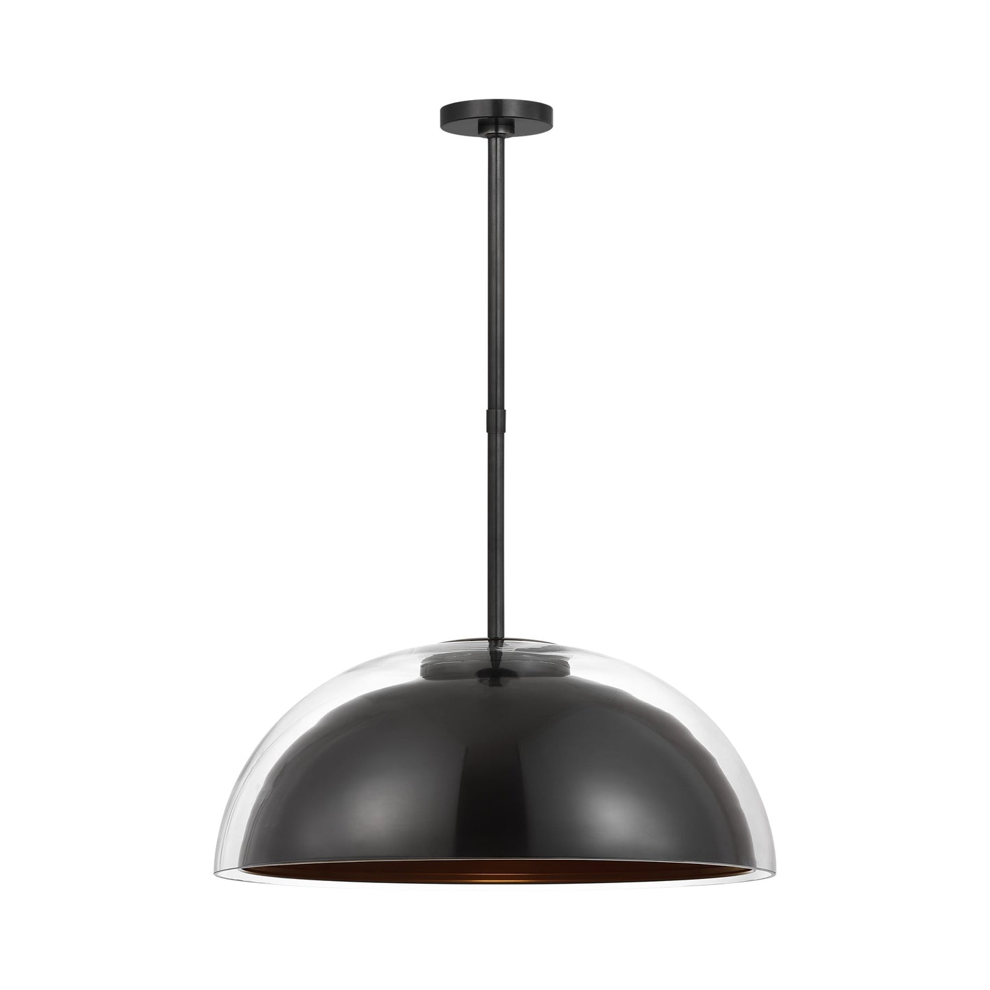 Lusi LED Pendant Light in Bronze.